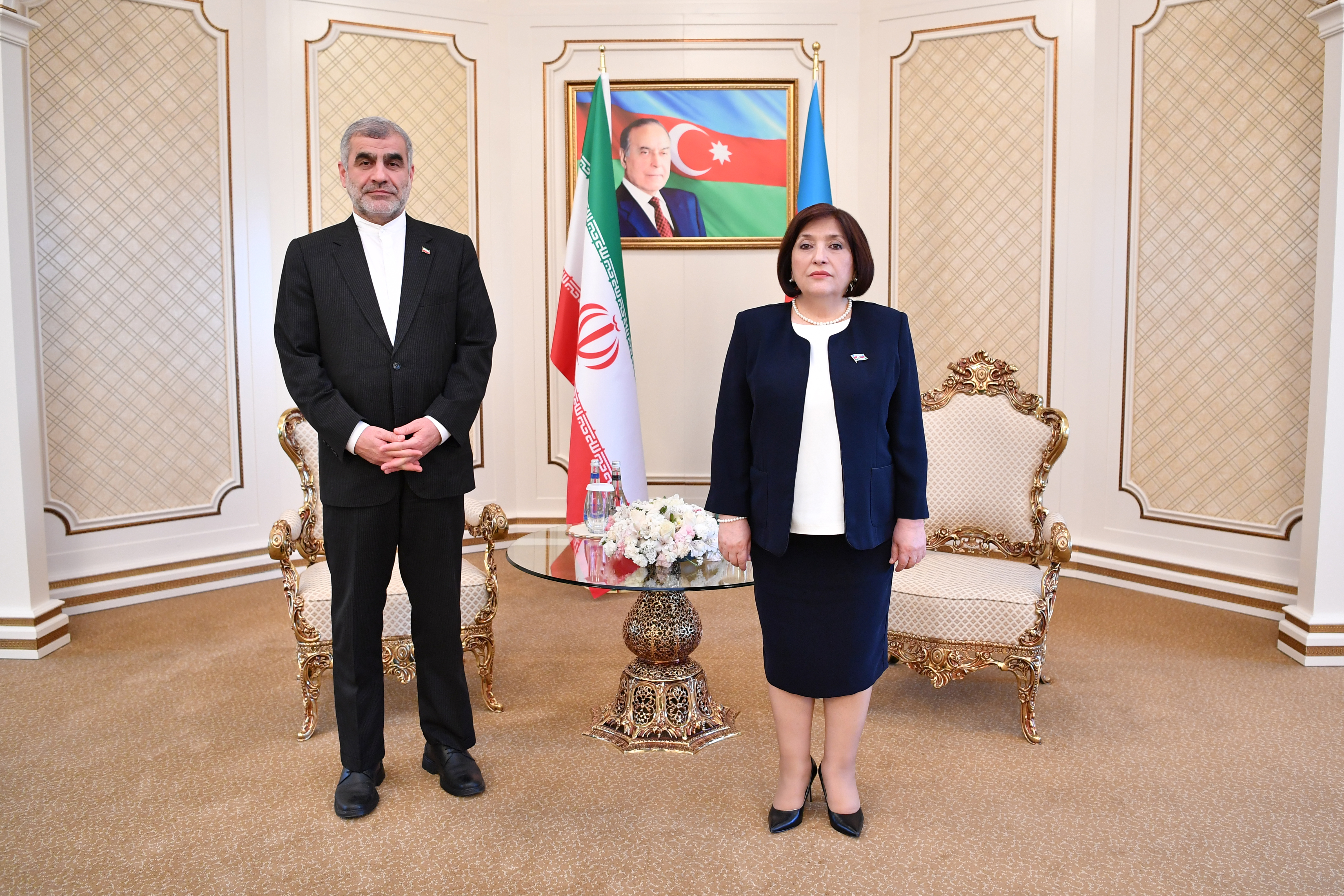 Chair of Milli Majlis Sahiba Gafarova Talked to Deputy Chair of Iranian Parliament